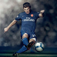 Arsenal Away Shorts 2009/10 - Kids.