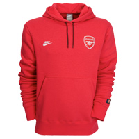 Nike Arsenal Hoodie - Red/White.