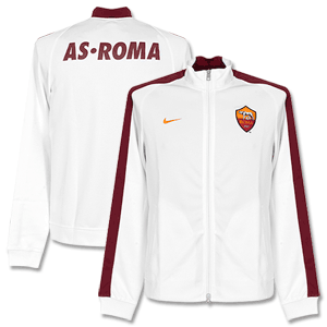 AS Roma Authentic N98 Track Jacket - White 2014