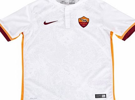 Nike AS Roma Away Shirt 2015/16 - Kids White 659102-106