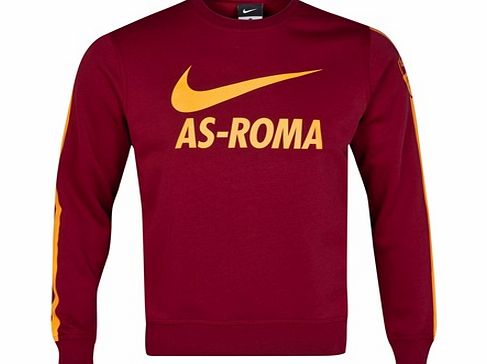 Nike AS Roma Core Crew Sweatshirt Red 637824-677