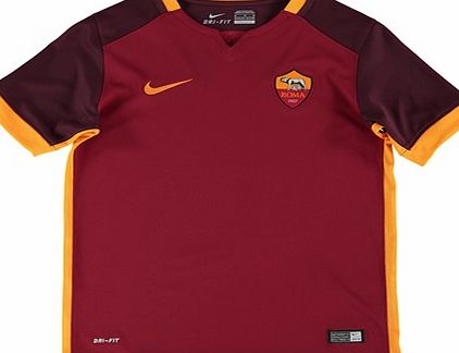 Nike AS Roma Home Shirt 2015/16 - Kids Red 659104-678