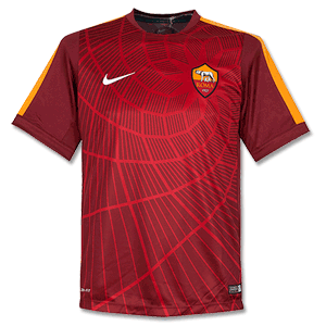 Nike AS Roma Maroon Pre-Match Top 2014 2015