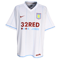 Nike Aston Villa Away Shirt 2007/08 with Petrov 19