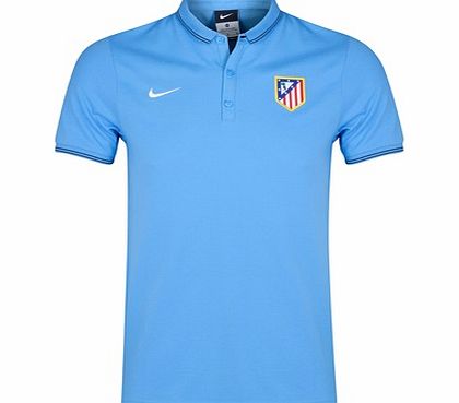Atletico Madrid League Authentic Polo Blue