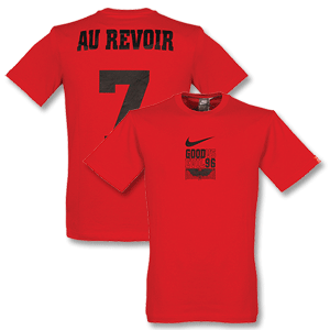 Nike Au Revoir Cantona 96 Devil T-shirt - Red/Black