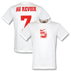 Au Revoir Cantona 96 Devil T-shirt - White/Red