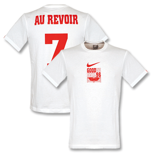 Nike Au Revoir Cantona 96 Devil T-shirt - White/Red