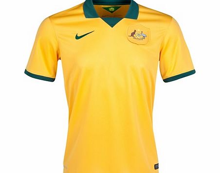 Nike Australia Home Shirt 2014 Gold 578177-702