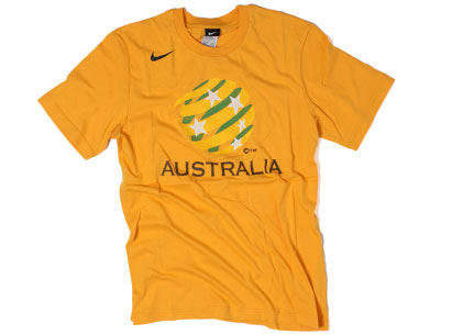 Australia Socceroos Federation T-shirt Gold/Black