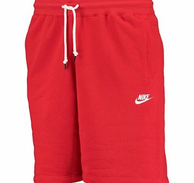 Nike AW77 Fleece Shorts Red 545358-657