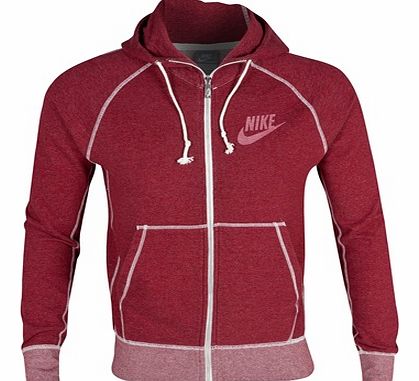Nike AW77 Vintage Marl Logo FZ Hood - Medium