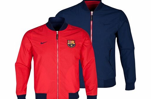 Nike Barcelona Authentic Reversible Anthem Jacket Red