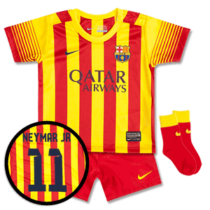 Nike Barcelona Away Infants Kit 2013 2014   Neymar Jr