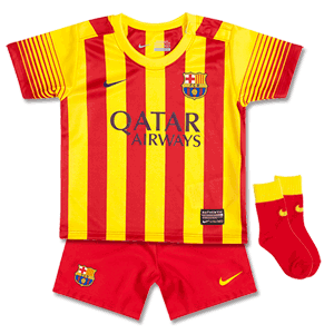 Nike Barcelona Away Infants Kit 2013 2014