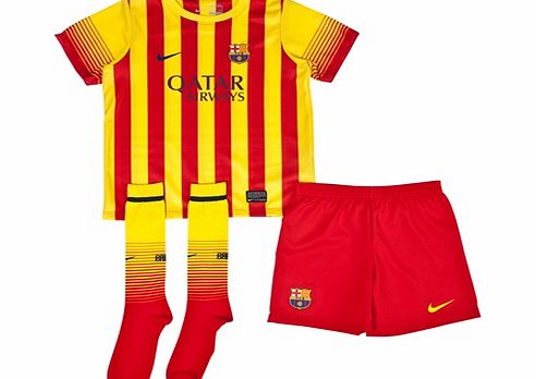 Nike Barcelona Away Kit 2013/14 - Little Boys