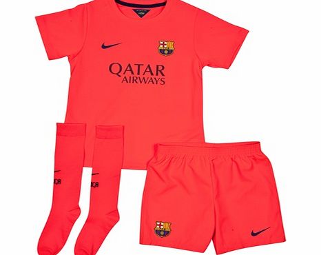 Nike Barcelona Away Kit 2014/15 - Little Boys
