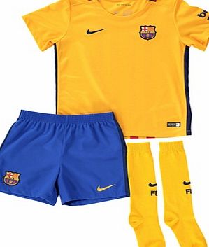 Nike Barcelona Away Kit 2015/16 - Little Boys Gold