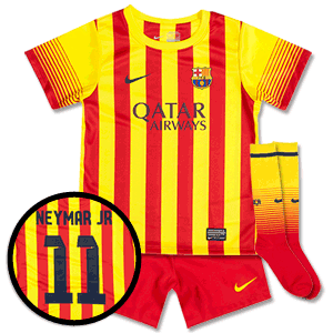 Nike Barcelona Away Little Boys Kit 2013 2014  