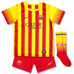 Nike Barcelona Away Little Boys Kit 2013 2014