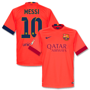 Barcelona Away Messi Shirt 2014 2015