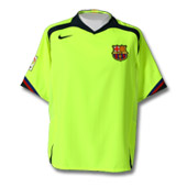 Barcelona Away Shirt - 05/06 with Marquez 4 printing.