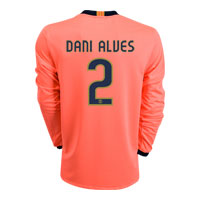 Nike Barcelona Away Shirt 2009/10 with Dani Alves 2