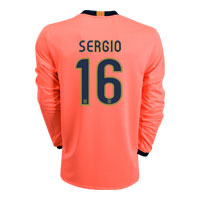 Nike Barcelona Away Shirt 2009/10 with Sergio 16