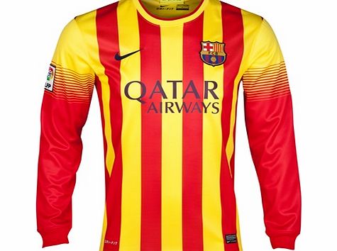 Nike Barcelona Away Shirt 2013/14 - Long Sleeved