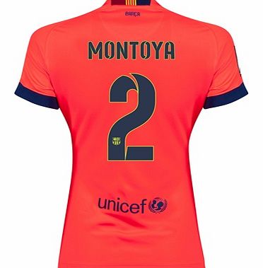 Barcelona Away Shirt 2014/15 - Womens Red with