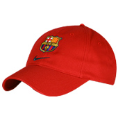 Barcelona Baseball Cap - Deep Red.