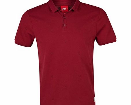Nike Barcelona Covert Embroidered Polo Red 546820-677