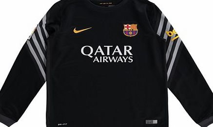 Nike Barcelona Goalkeeper Shirt 2015/16 Kids Black