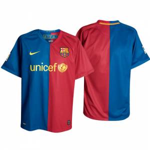 Nike Barcelona Home Shirt 2008/09 - Junior