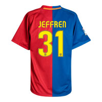 Nike Barcelona Home Shirt 2008/09 with Jeffren 31