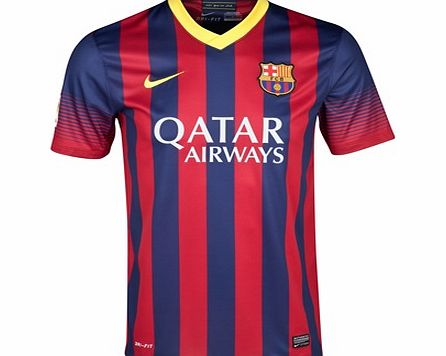 Nike Barcelona Home Shirt 2013/14 - Kids 532808-413