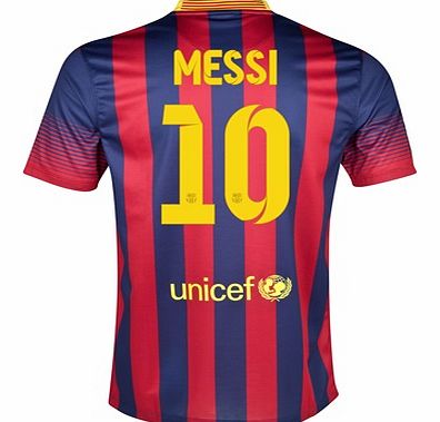 Nike Barcelona Home Shirt 2013/14 - Kids with Messi