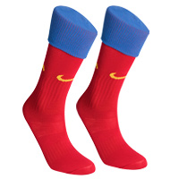 Barcelona Home Socks 2008/09 - Red/Blue.