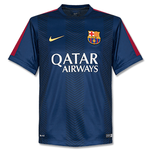 Nike Barcelona Navy Pre-Match Top 2014 2015