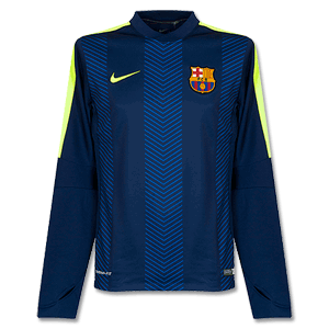 Barcelona Navy Thermal Training Top 2014 2015