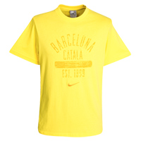 Nike Barcelona Ronaldinho Name Number T-Shirt - Zest.