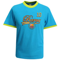 Nike Barcelona Ronaldinho T Shirt - KIDS - Caribbean