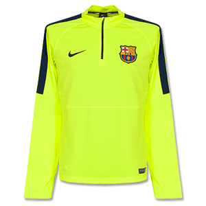 Barcelona Squad Midlayer Top - Bright Yellow