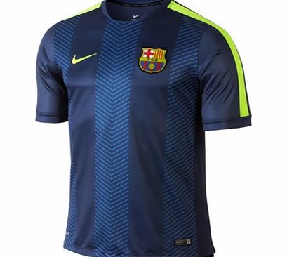 Nike Barcelona Squad Short Sleeve Pre Match Top