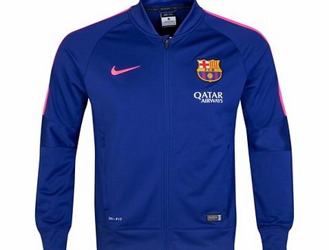 Nike Barcelona Squad Sideline Knit Jacket Royal Blue