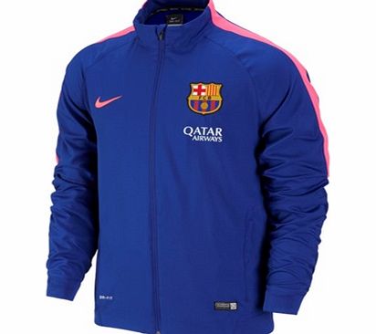 Nike Barcelona Squad Sideline Woven Jacket Royal Blue