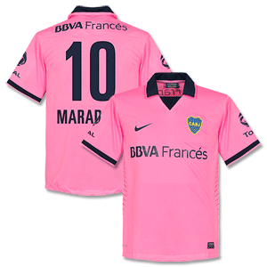 Nike Boca Juniors Away Maradona Shirt 2013 2014 (Fan