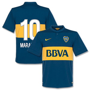 Boca Juniors Home Maradona No.10 Shirt 2014 (Fan