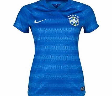 Nike Brazil Away Shirt Womens Royal Blue 2014