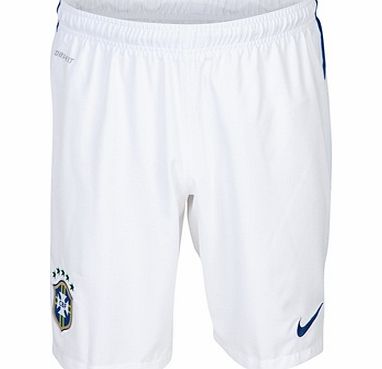 Nike Brazil Away Shorts 2014 White 575285-105